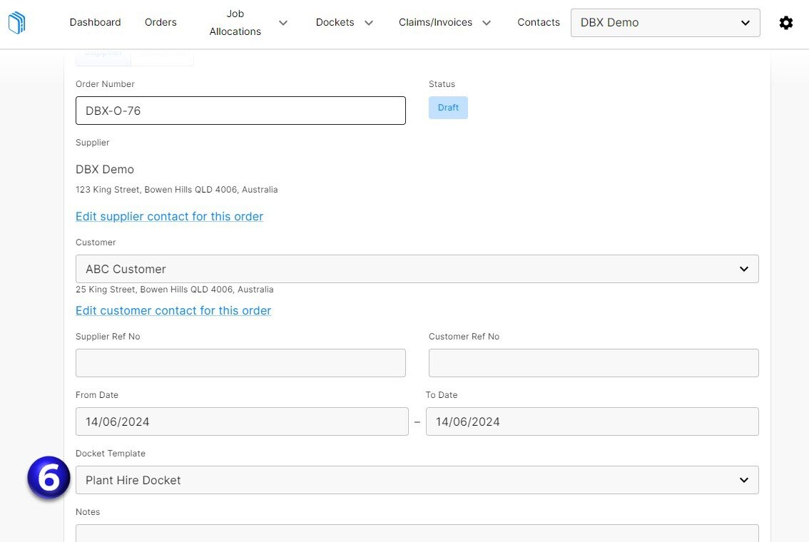 How To Create A Docket From An Order Web View - Elegant Geometric Image - Mobile